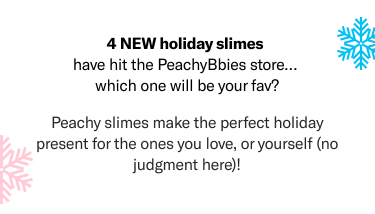 Winter Wonderland Slime Bundle – PeachyBbies